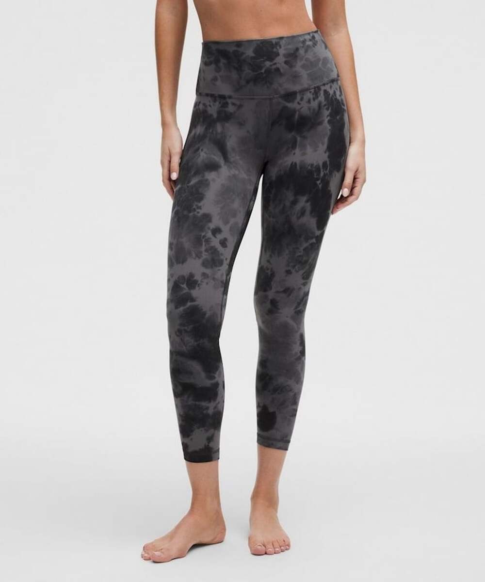Lululemon Align Pant Size 4 Black Tie Dye Leggings